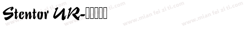 Stentor UR字体转换